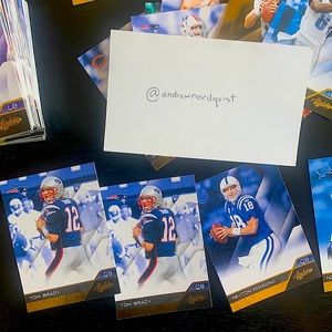 Tom Brady, Peyton Manning - 2011 Panini Absolute Memorabilia Lot of 189 Cards